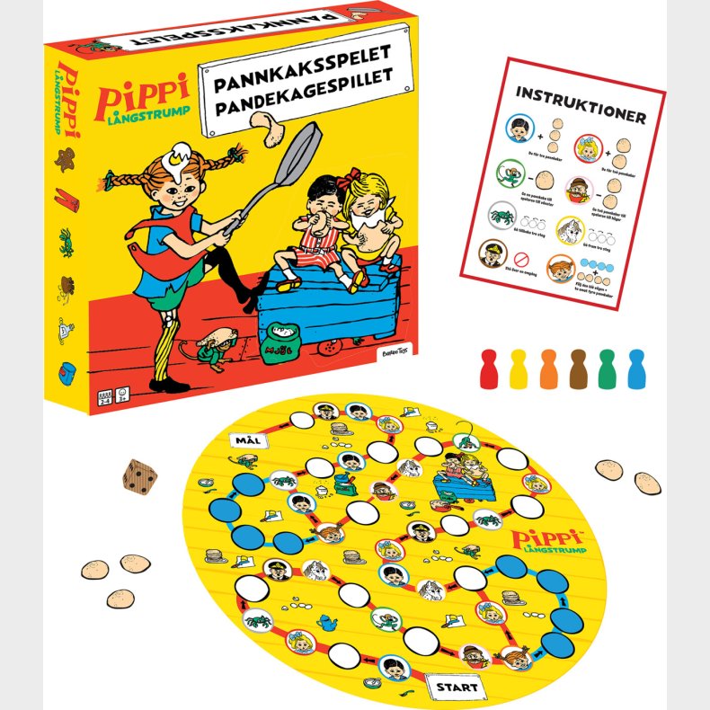 Pippi Langstrmpe Spil - Pandekagespillet