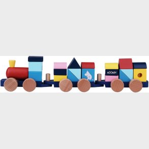 Legetjstog I Tr Med Stableklodser - Mumitroldene