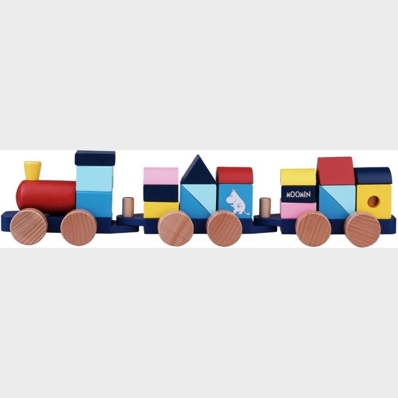 Legetjstog I Tr Med Stableklodser - Mumitroldene
