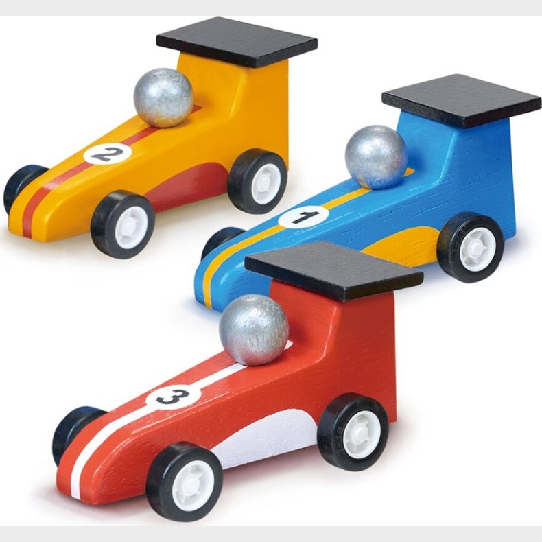 Racerbiler Til Brn - Tr - 3 Stk - Mentari