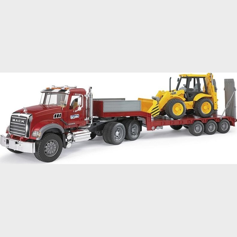 Bruder - Mack Granite Truck Og Jcb 4cx Rendegraver