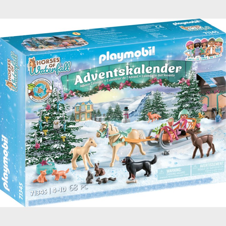 Playmobil - Heste Julekalender - Kanetur Ved Juletid - 71345