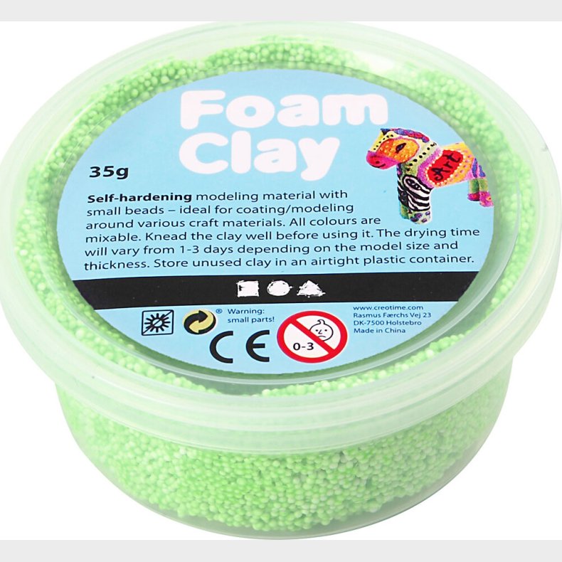 Foam Clay - Neon Grn - Modellervoks - 35 G