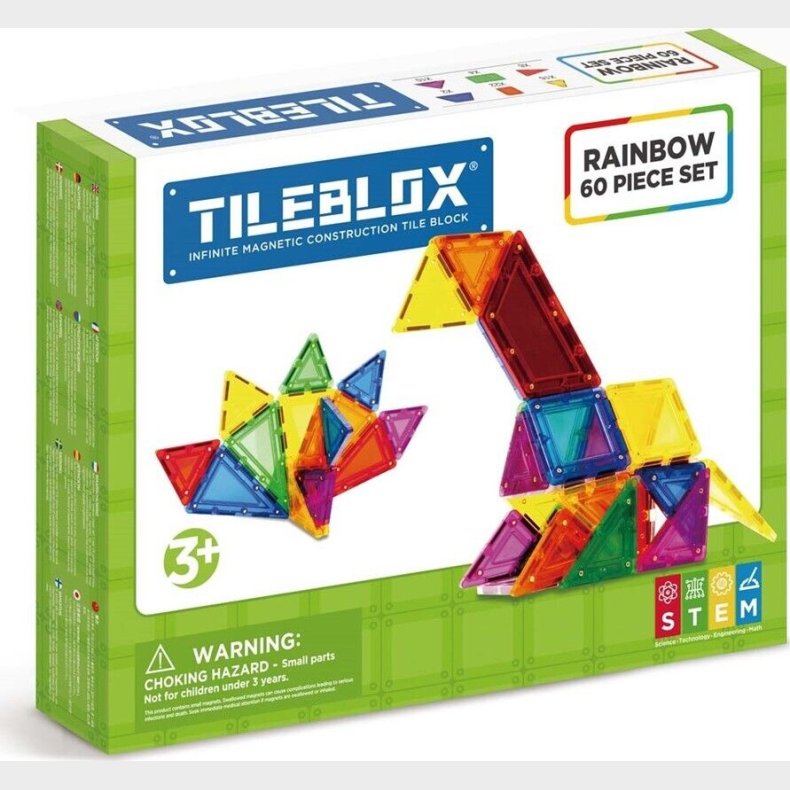 Tileblox - Regnbue 60 Dele