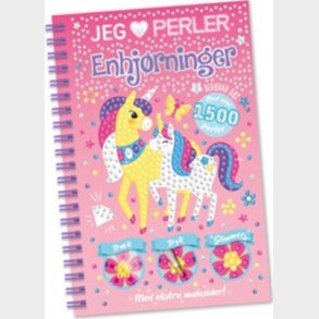 Diamond Art - Jeg Elsker Perler - 1500 Perler - Enhjrninger