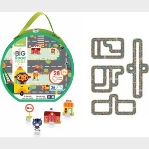 Barbo Toys Puslespil - Vej Puslespil - Inkl. Figurer - 28 Brikker