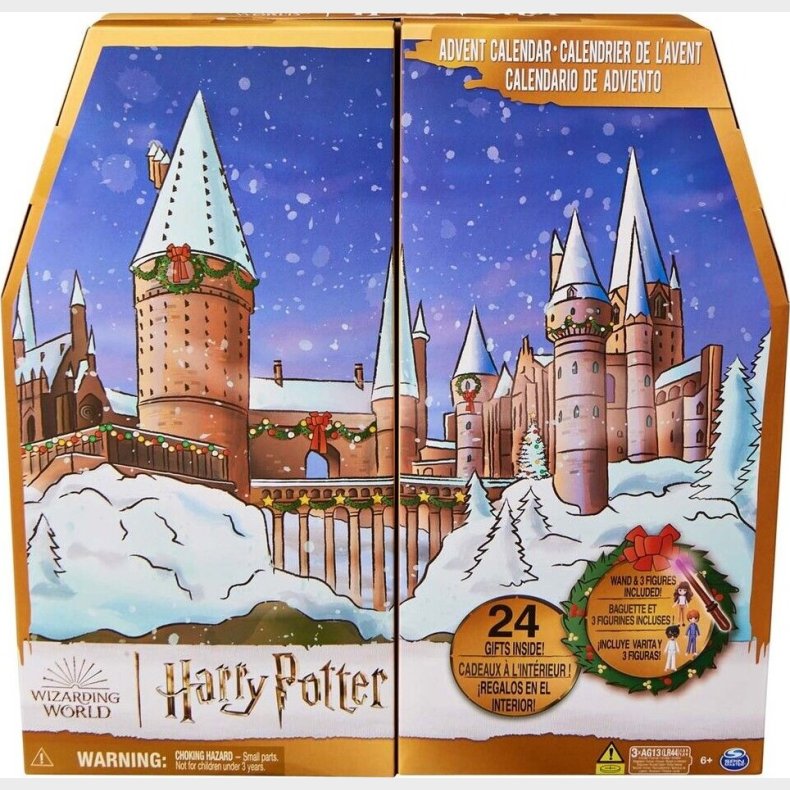 Harry Potter Julekalender 2023 - Inkl. Tryllestav Og 3 Figurer