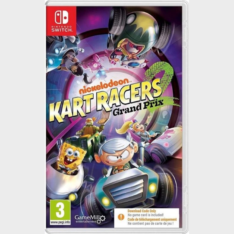 Nickelodeon Kart Racers 2: Grand Prix - Code In A Box  - Nintendo Switch