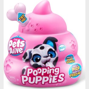 Zuru Pets Alive - Pooping Puppies - Interaktiv Hundehvalp Legetj