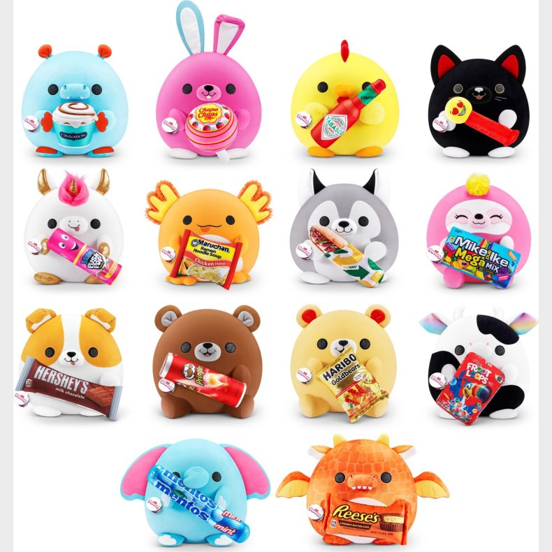 Snackles Plysdyr - Series 1 - 35 Cm - Zuru - Assorteret