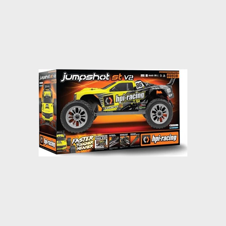 Hpi Racing - Jumpshot St V2 Fjernstyret Bil - Gul - Hp120082