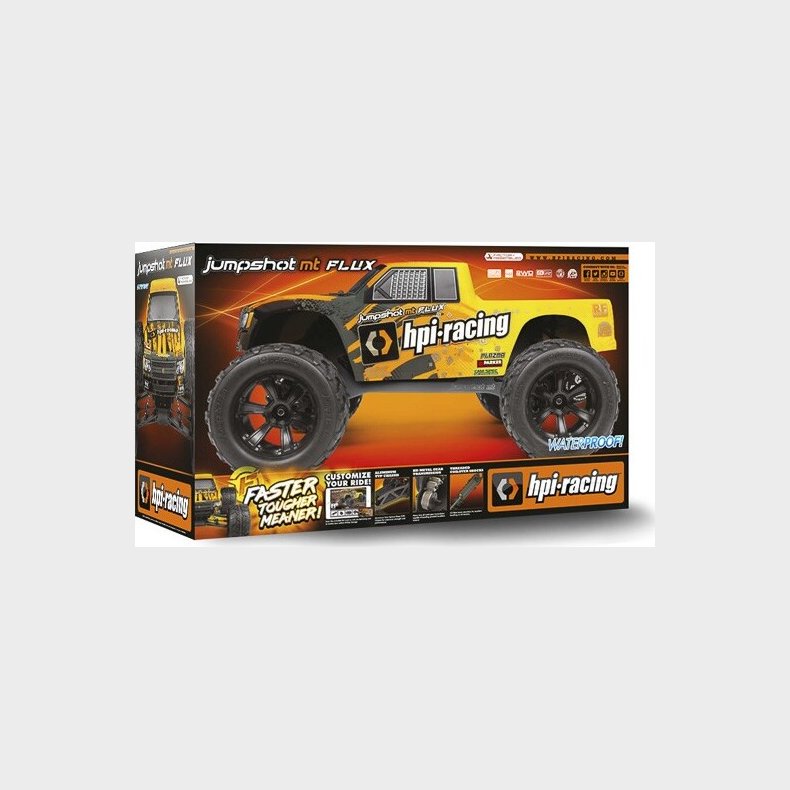 Hpi Racing - Jumpshot Mt Flux Fjernstyret Bil - Gul - Hp160030