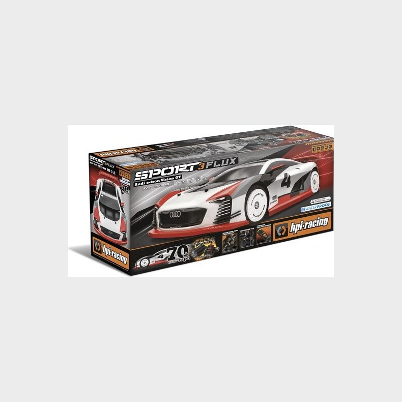 Hpi Racing - Flux Audi E-tron Vision Gt Sport 3 Fjernstyret Bil - Hp160202