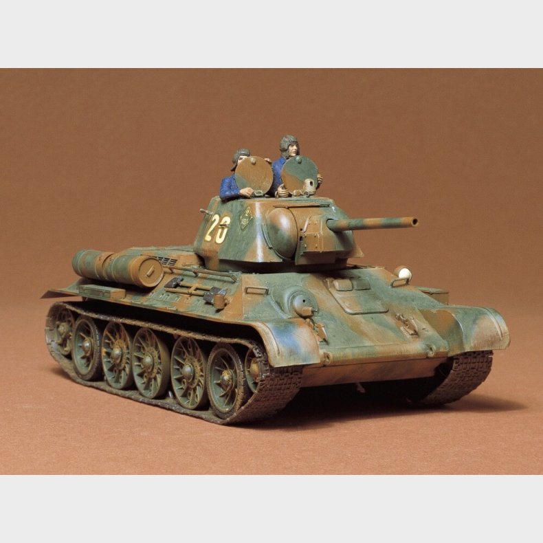 Tamiya - T34/76 Russisk Model Tank Byggest - 1:35 - 35059