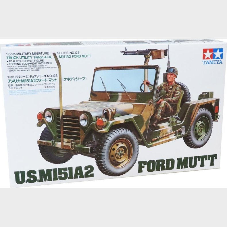 Tamiya - M151a2 Ford Mutt Modelbil Byggest - 1:35 - 35123