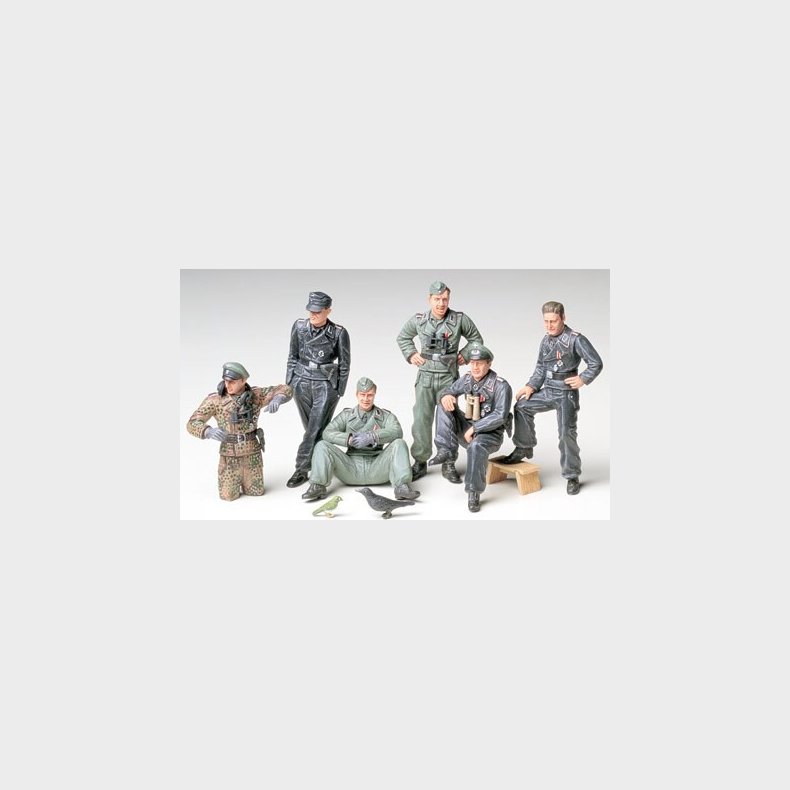 Tamiya - Tysk Kampvognsbestning - Model Figurer - 1/35 - 35201