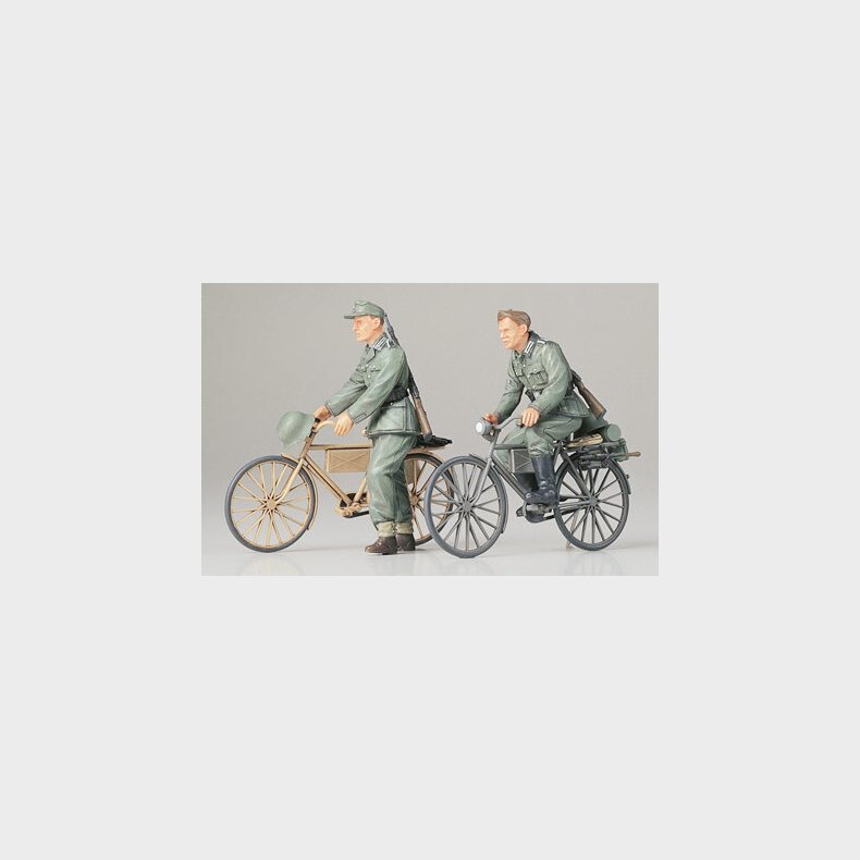 Tamiya - Tyske Soldater Med Cykler - Model Figurer - 1/35 - 35240