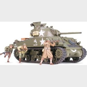Tamiya - Sherman M4a3 75mm Late Tank Byggest - 1:35 - 35250