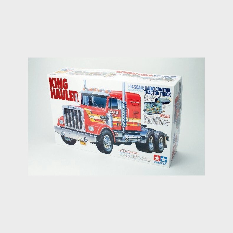 Tamiya - Rc King Hauler Truck Fjernstyret Lastbil Byggest - 1:14 - 56301