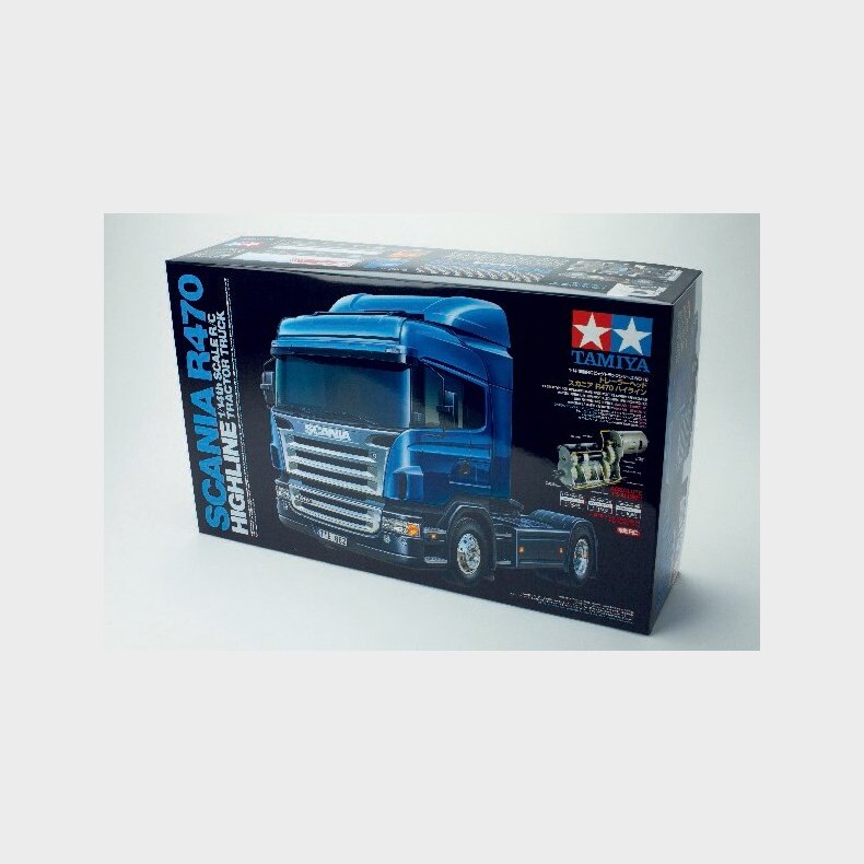 Tamiya - Rc Scania R470 Highline Fjernstyret Lastbil Byggest - 1:14 - 56318