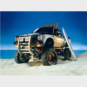 Tamiya - Rc Toyota Hilux High-lift Fjernstyret Bil Byggest - 1:10 - 58397