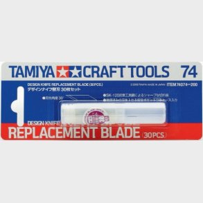Tamiya - Design Knife Blade Til Kunstnerkniv - 30 Stk - 74074