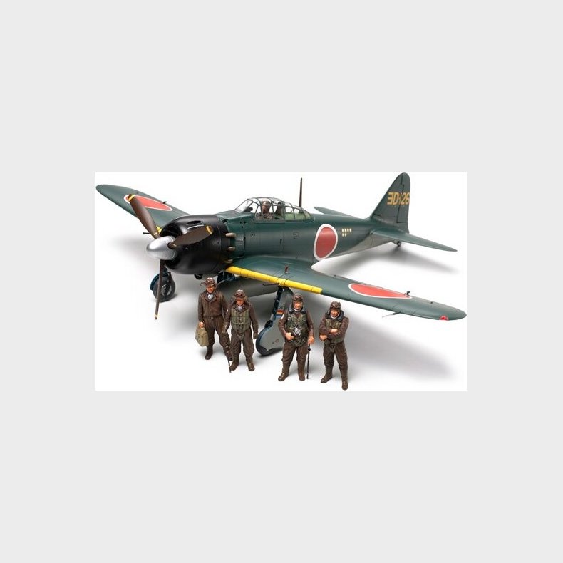 Tamiya - Mitsubishi A6m5/5a Zero Fighter Zeke Byggest - 1:48 - 61103