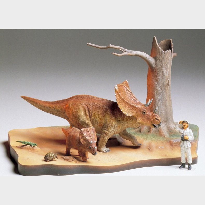 Tamiya - Chasmosaurus Diorama Set Byggest - 1:35 - 60101