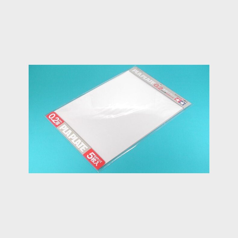 Tamiya - Pla Plates - Clear - 0,2 Mm - B4 - 5 Stk - 70126