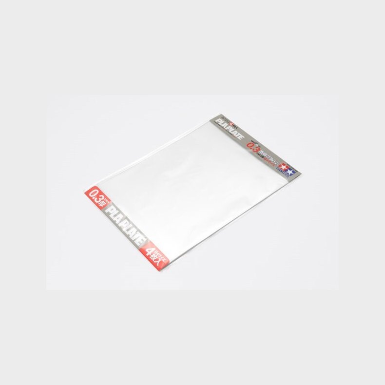 Tamiya - Pla Plates - Clear - 0,3 Mm - B4 - 4 Stk - 70191