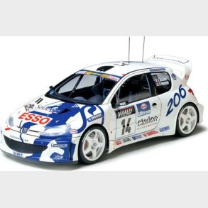 Tamiya - Peugeot 206 Wrc Modelbil Byggest - 1:24 - 24221