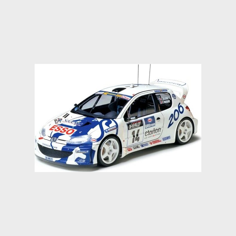 Tamiya - Peugeot 206 Wrc Modelbil Byggest - 1:24 - 24221
