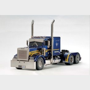Tamiya - Rc Full Option - Grand Hauler Metal Blue Fjernstyret Lastbil - 1:14 - 23800
