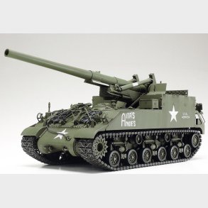 Tamiya - M40 Self Propelled 155mm Gun Byggest - 1:35 - 35351