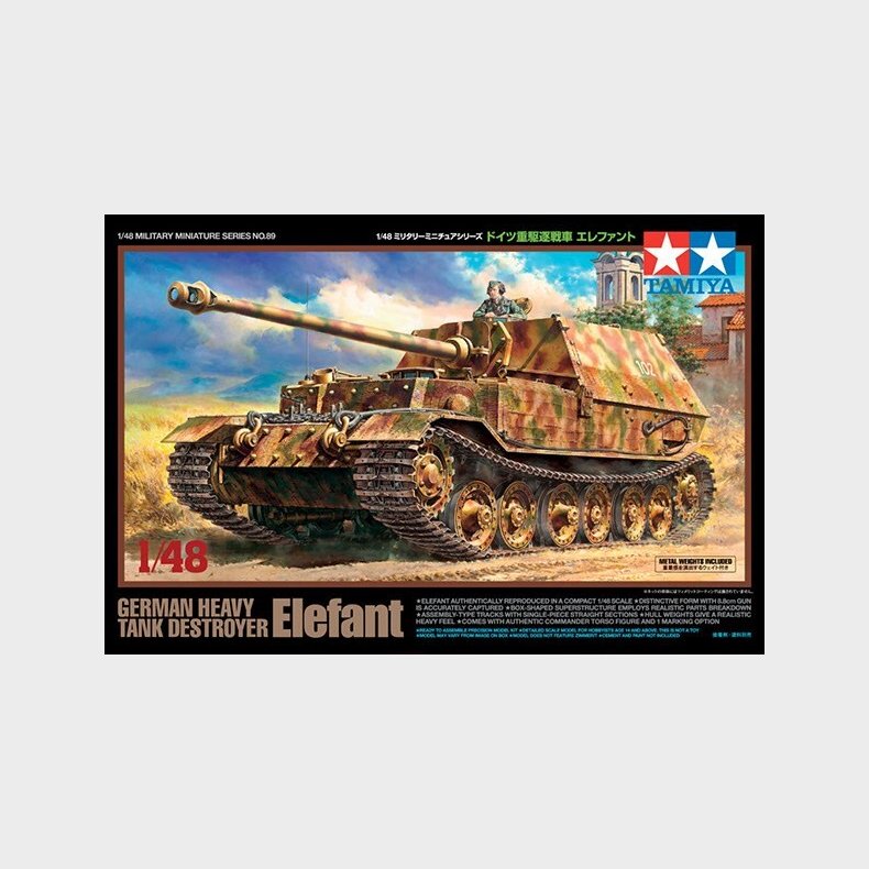 Tamiya - Elefant Tank Destroyer Byggest - 1:48 - 32589