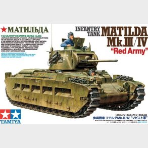 Tamiya - Matilda Red Army Mkiii/iv Infantry Tank Byggest - 1:35 - 35355