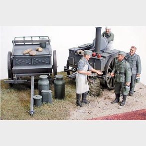 Tamiya - Feldküche Field Kitchen Scenery - Model Figurer - 1:35 - 35247