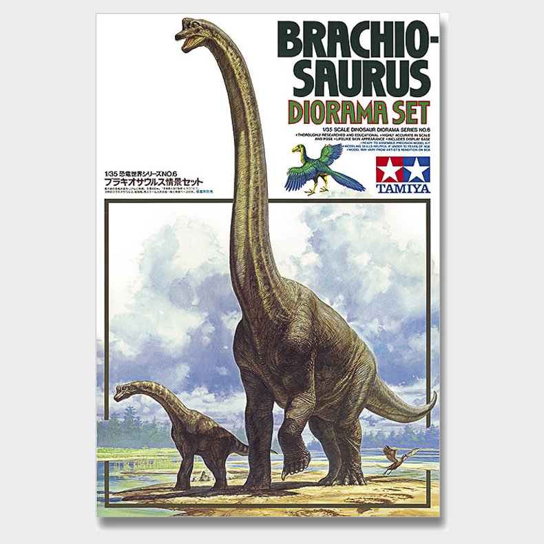 Tamiya - Brachiosaurus Diorama Set Byggest - 1:35 - 60106
