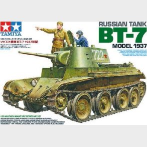 Tamiya - Bt-7 Russian Tank Model 1937 Byggest - 1:35 - 35327