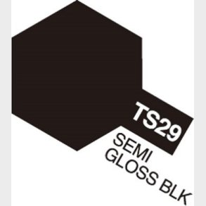 Tamiya Spraymaling - Ts-29 Semi Gloss Black - 85029