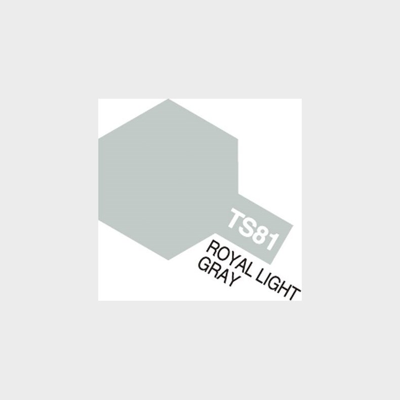 Tamiya Spraymaling - Ts-81 Royal Light Gray Flat - 85081