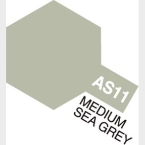 Tamiya - Aircraft Spray Maling - As-11 Medium Sea Grey Raf - 86511