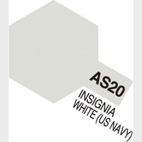 Tamiya - Aircraft Spray Maling - As-20 Insignia White Us Navy - 86520