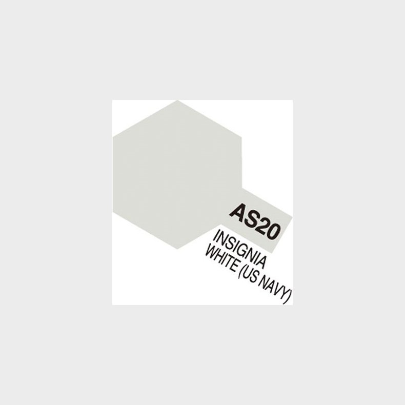 Tamiya - Aircraft Spray Maling - As-20 Insignia White Us Navy - 86520