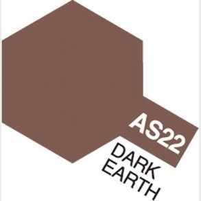 Tamiya - Aircraft Spray Maling - As-22 Dark Earth - 86522