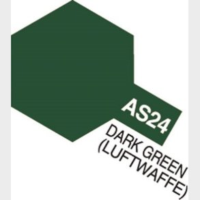Tamiya - Aircraft Spray Maling - As-24 Dark Green Luftwaffe - 86524