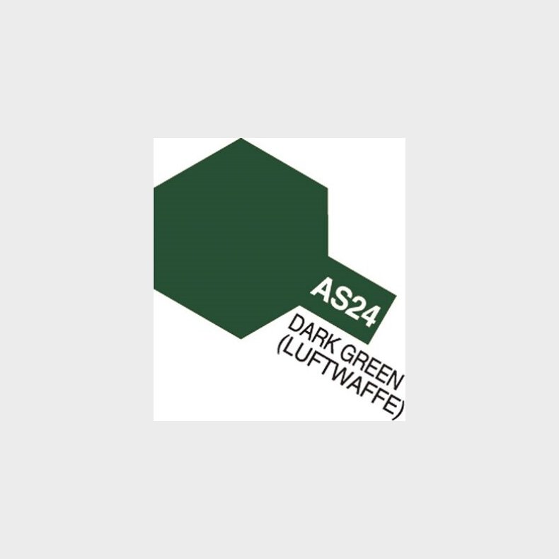 Tamiya - Aircraft Spray Maling - As-24 Dark Green Luftwaffe - 86524
