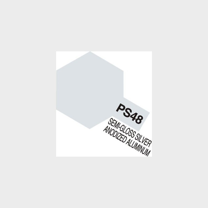 Tamiya Spraymaling - Ps-48 Semi-gloss Silver Anodized Aluminum - 86048