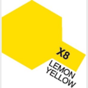 Tamiya - Acrylic Mini - X-8 Lemon Yellow Gloss 10 Ml - 81508