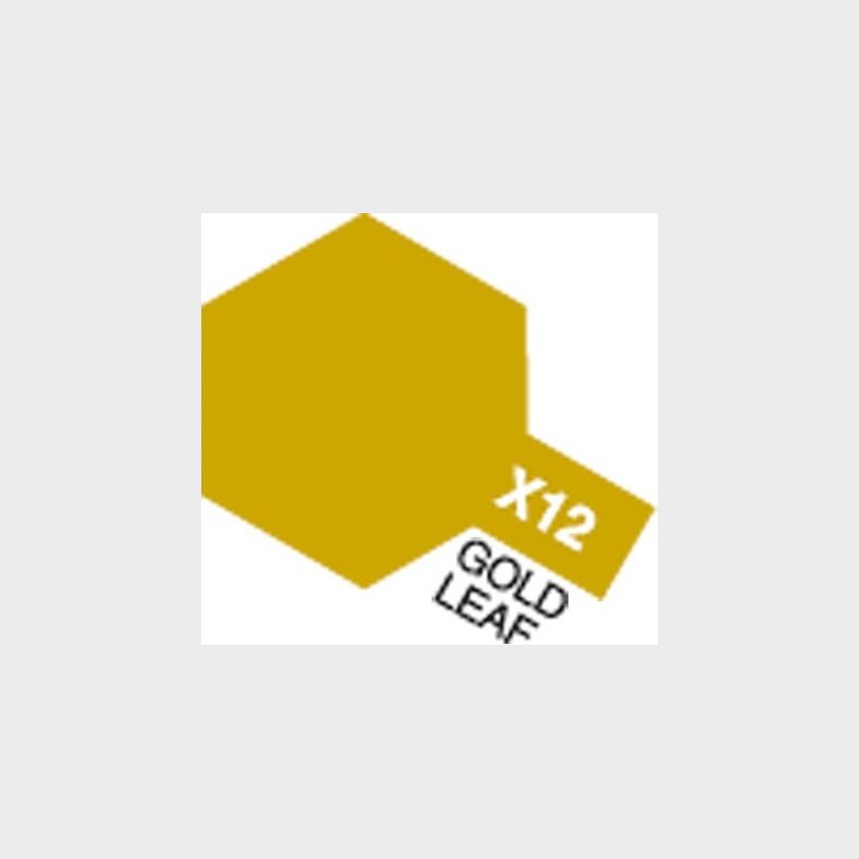 Tamiya - Acrylic Mini - X-12 Gold Leaf Gloss 10 Ml - 81512